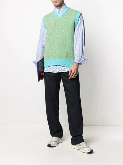 Marni geometric knitted vest outlook