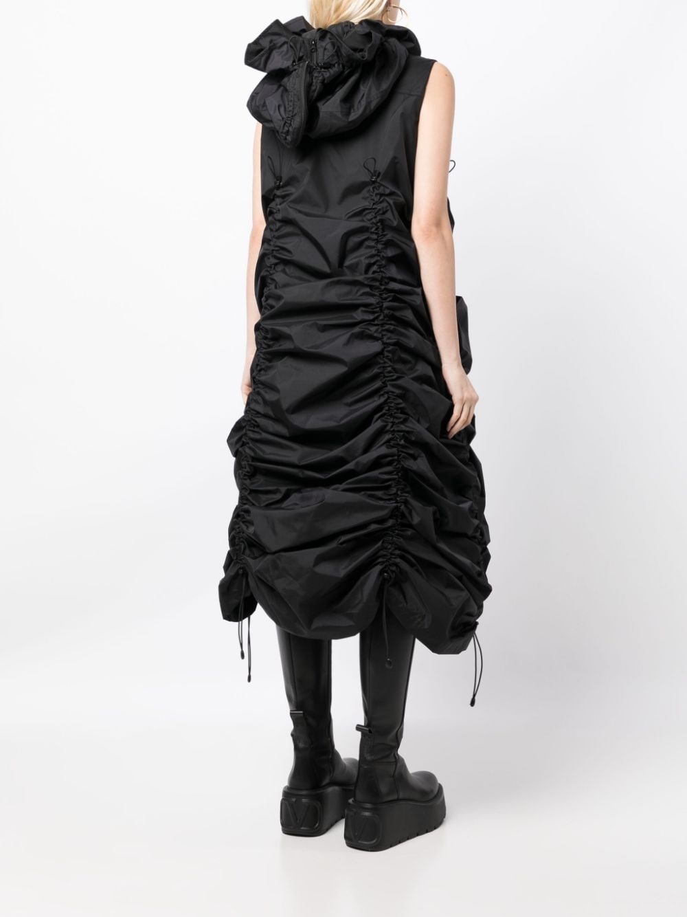 half-zip A-line dress - 4