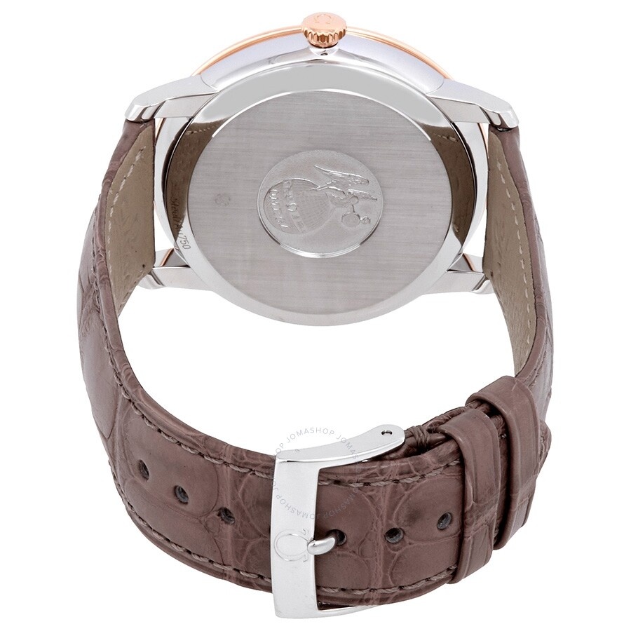 Omega De Ville Ivory Silvery Dial Automatic Men's Leather Watch 424.23.40.20.02.003 - 3