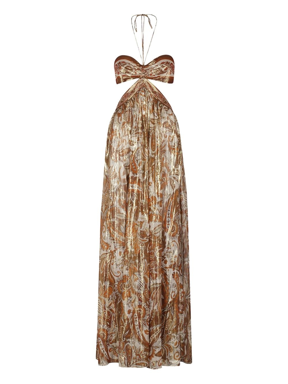 Kimmy paisley-print cut-out dress - 1