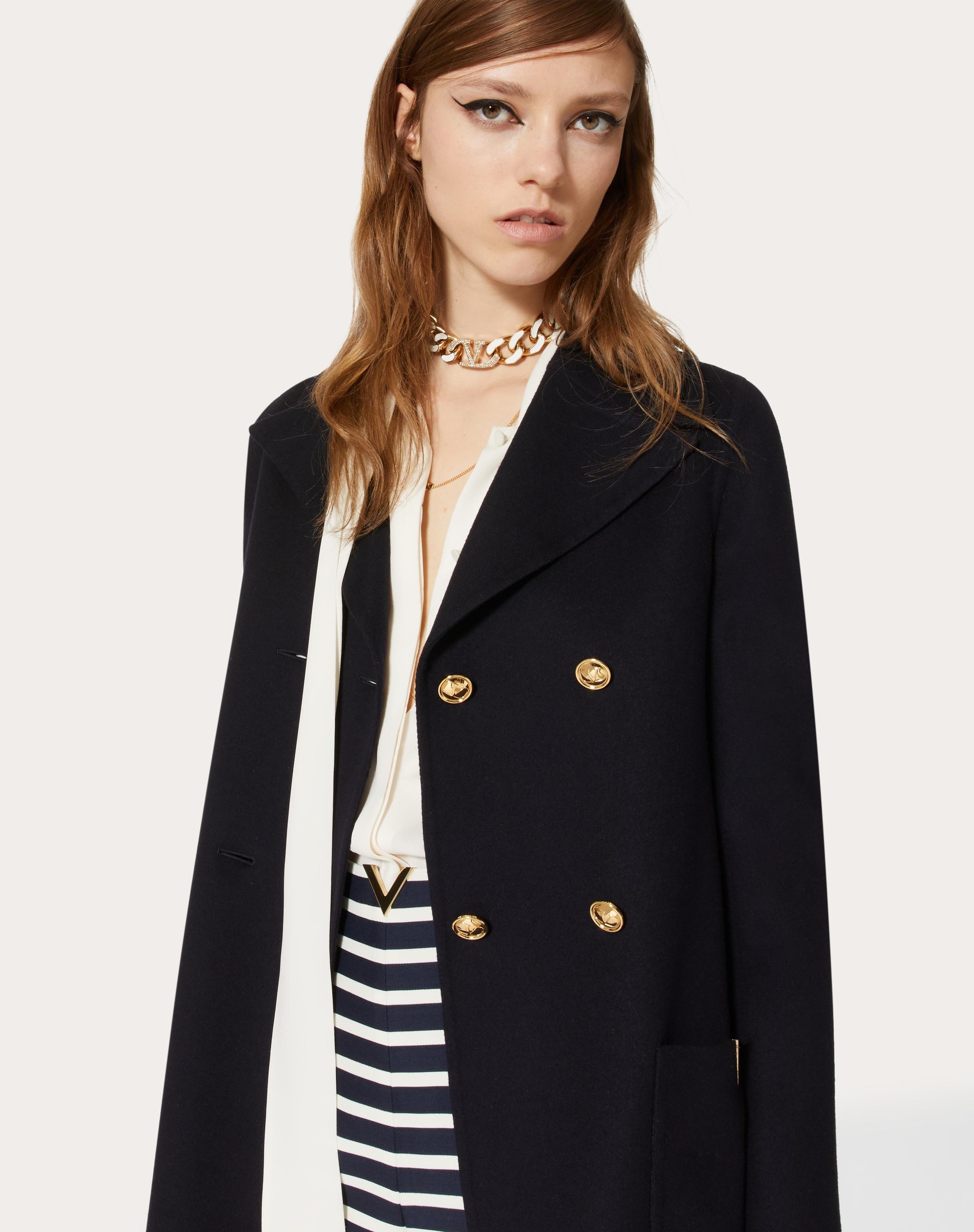 COMPACT DRAP PEACOAT - 5