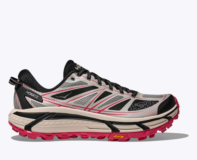 Mafate Speed 2 Shoes in Galactic Grey/Ruby Red 1
