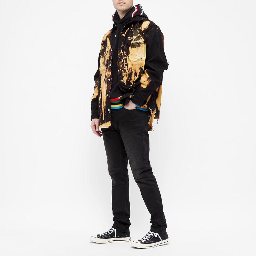 A Bathing Ape Shark Line Rib Hoody - 6