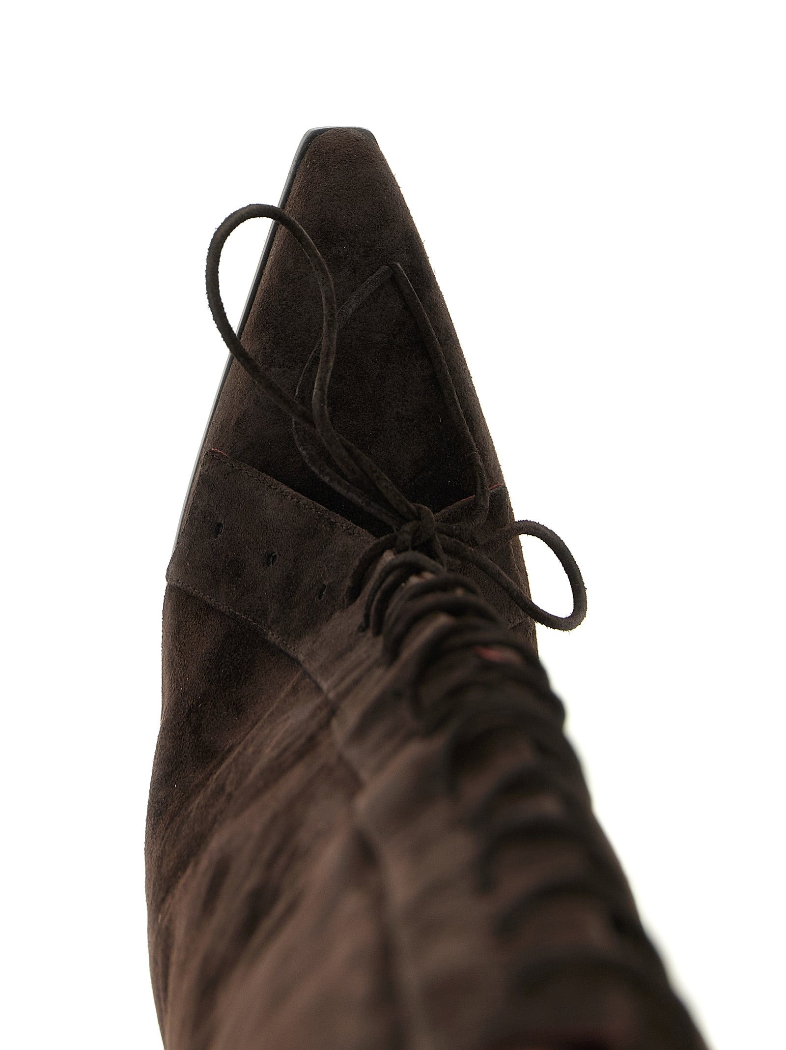 Paris Texas Women 'Jane Fold Over Lace Up' Boots - 4