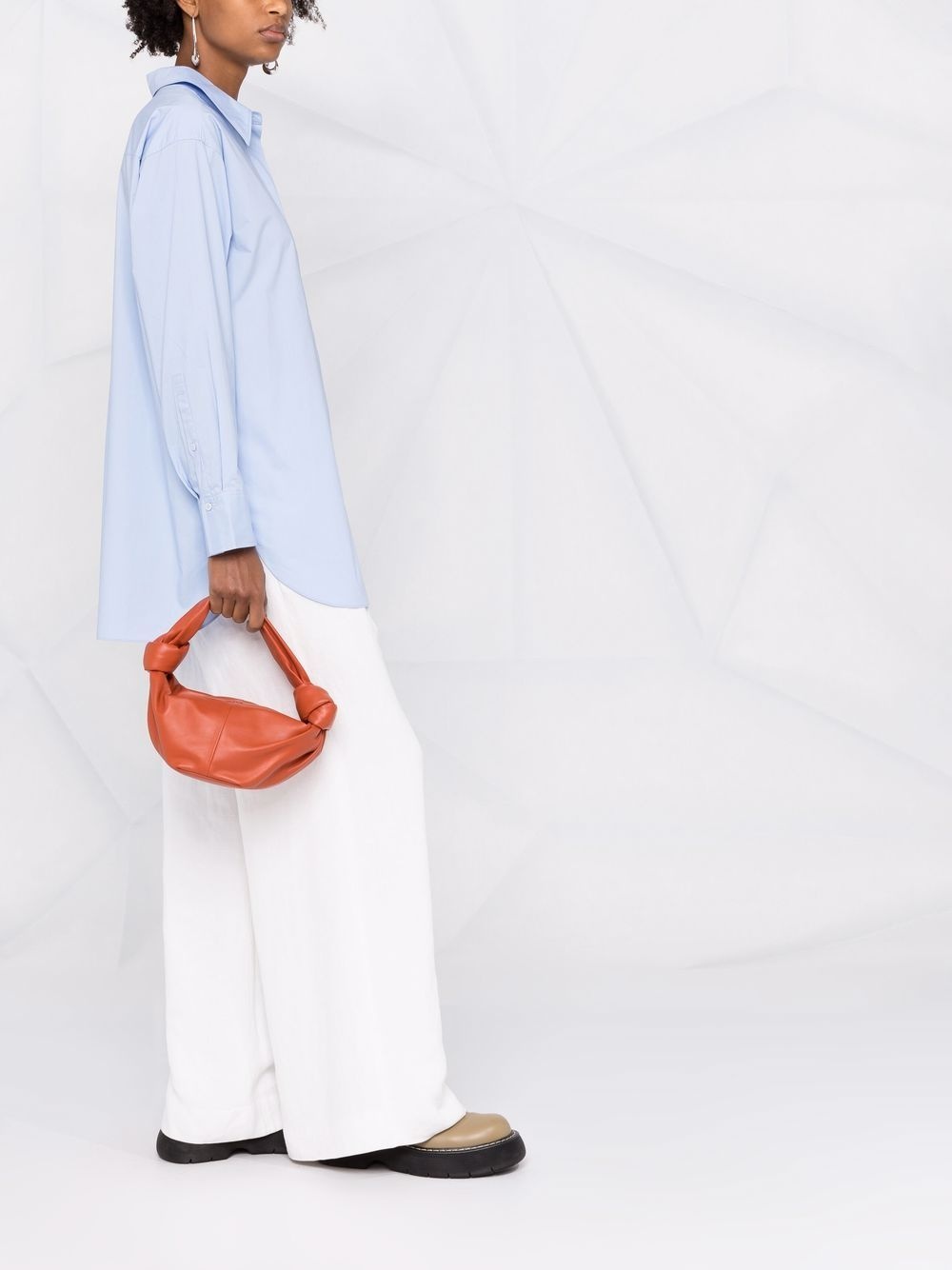 oversized poplin cotton shirt - 4