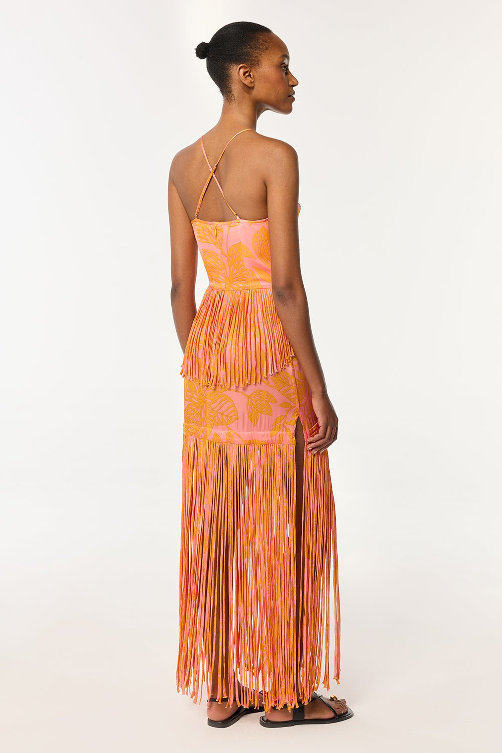 Long Dress Carmen - Pink Macro Stelis - 3