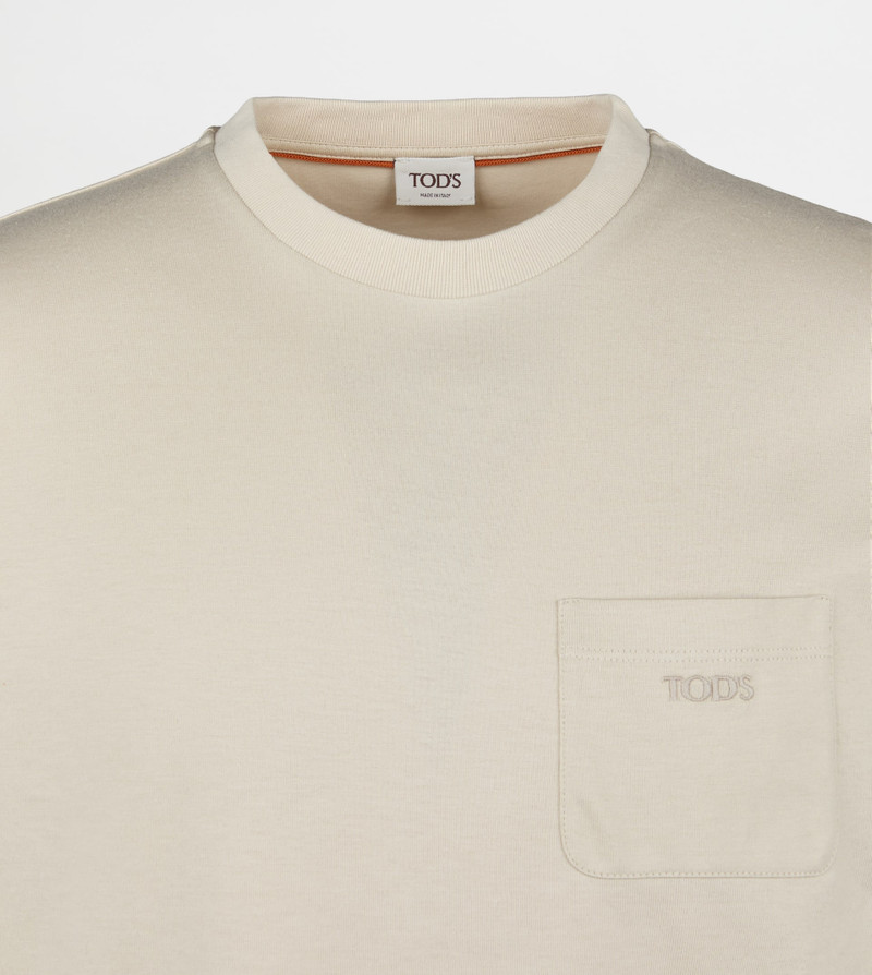 T-SHIRT IN JERSEY - BEIGE 5