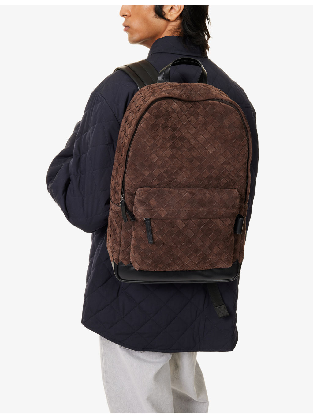 Intrecciato Suede Backpack - 2
