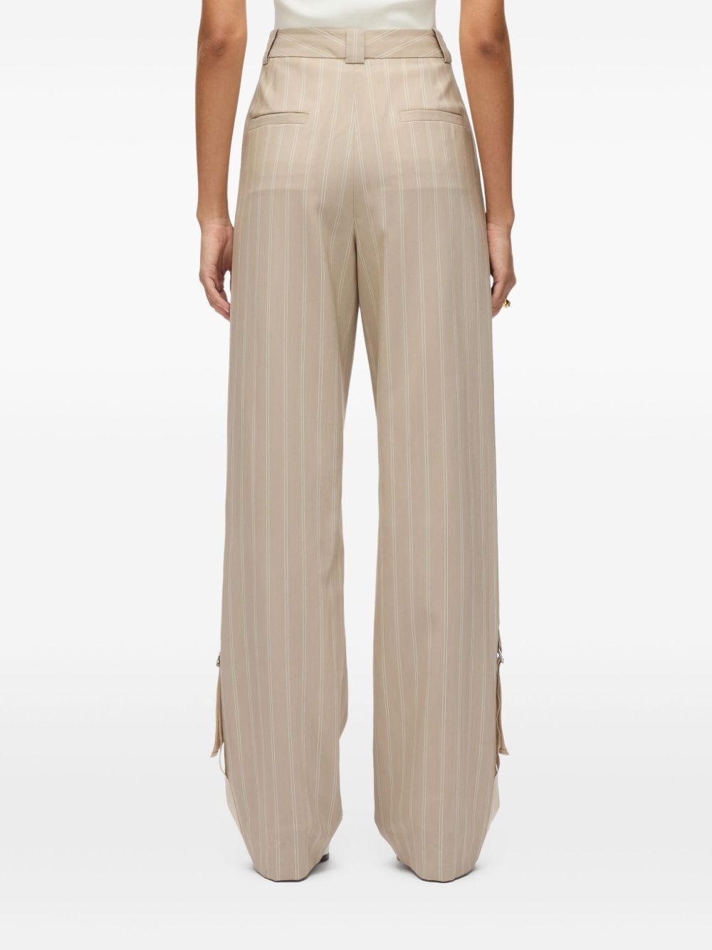 pinstripe-pattern trousers - 5