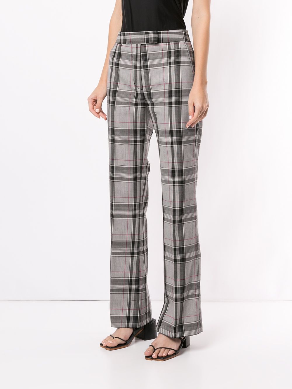 Straight Leg Plaid Pant - 3