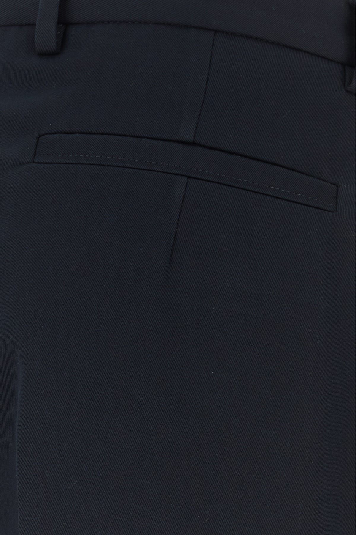 Midnight blue cotton blend pant - 3