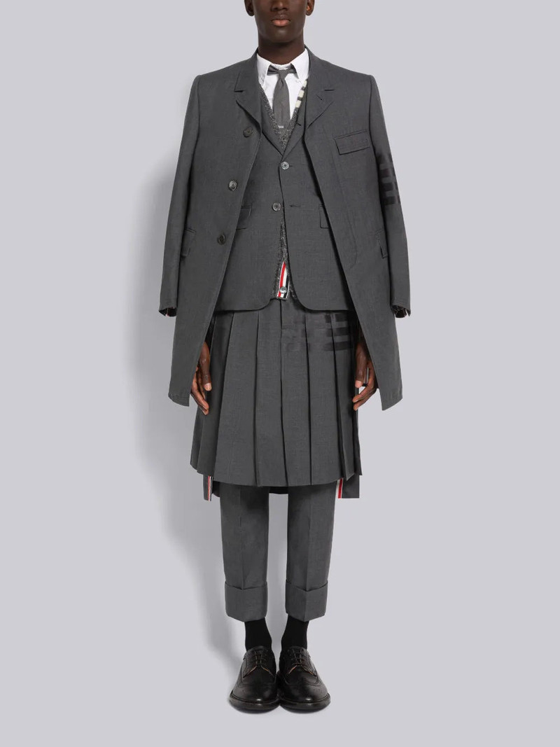 PLAIN WEAVE 4-BAR CHESTERFIELD OVERCOAT 4