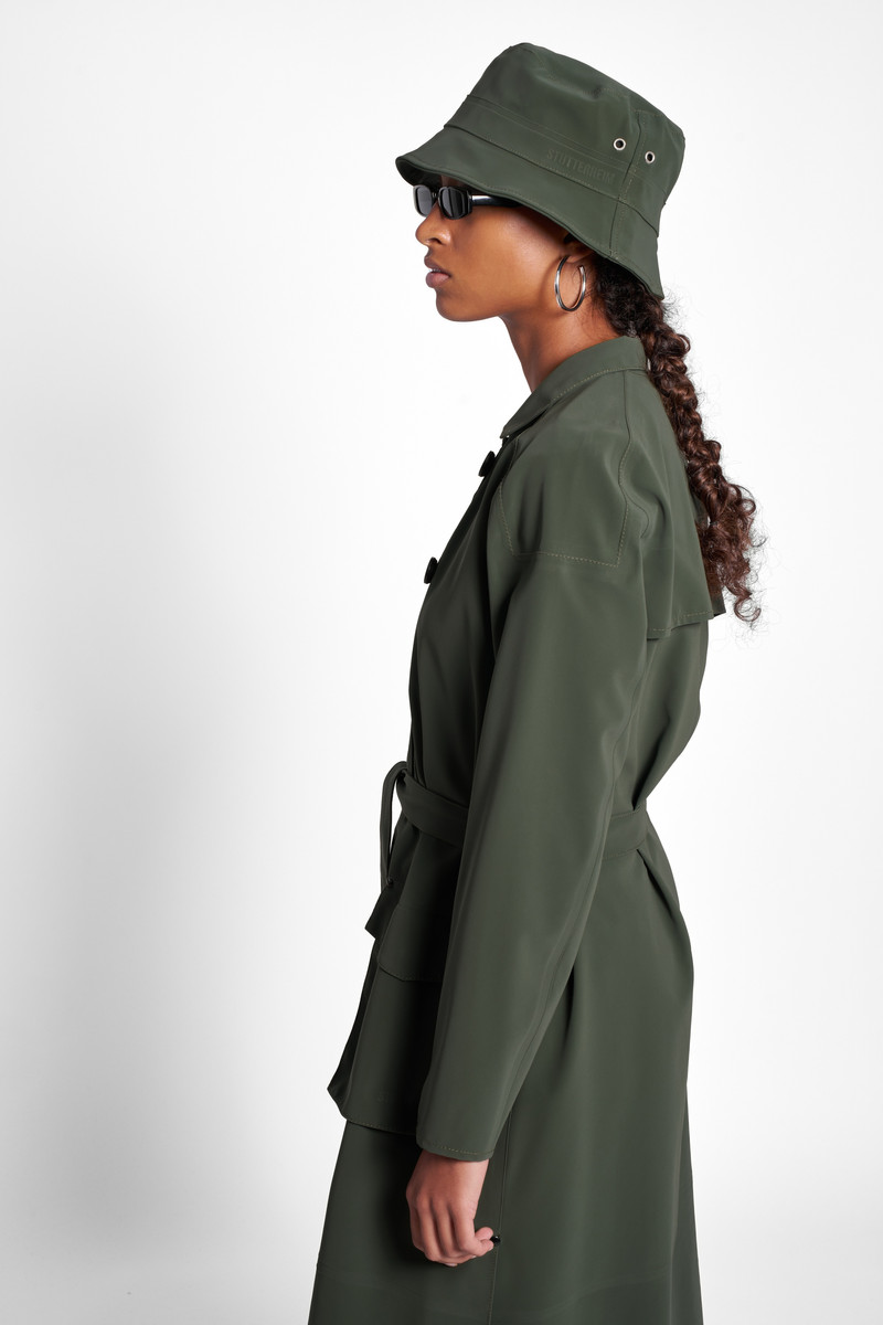 Stutterheim Beckholmen Matte Bucket Hat Green outlook