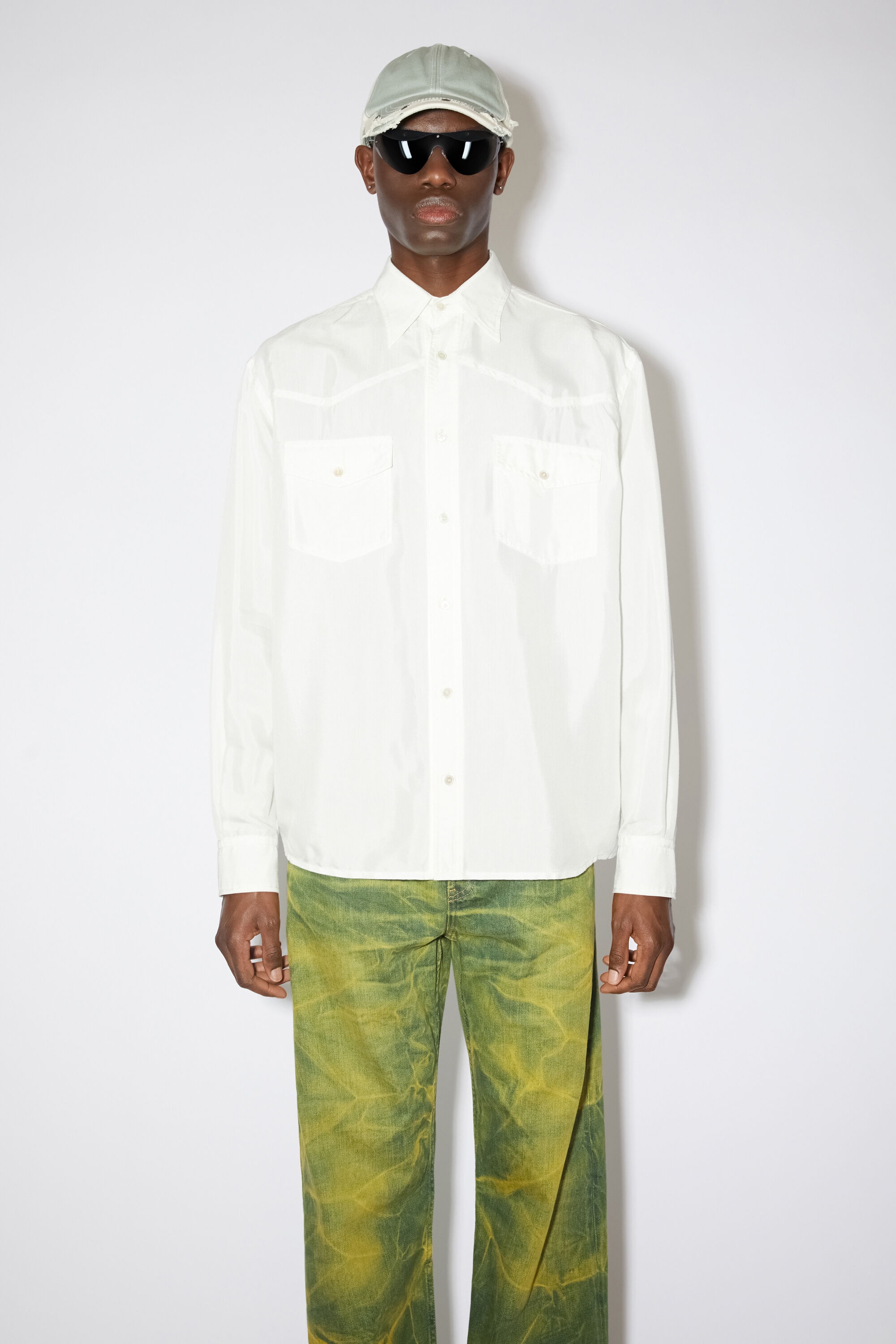 Button-up shirt - Off white - 2
