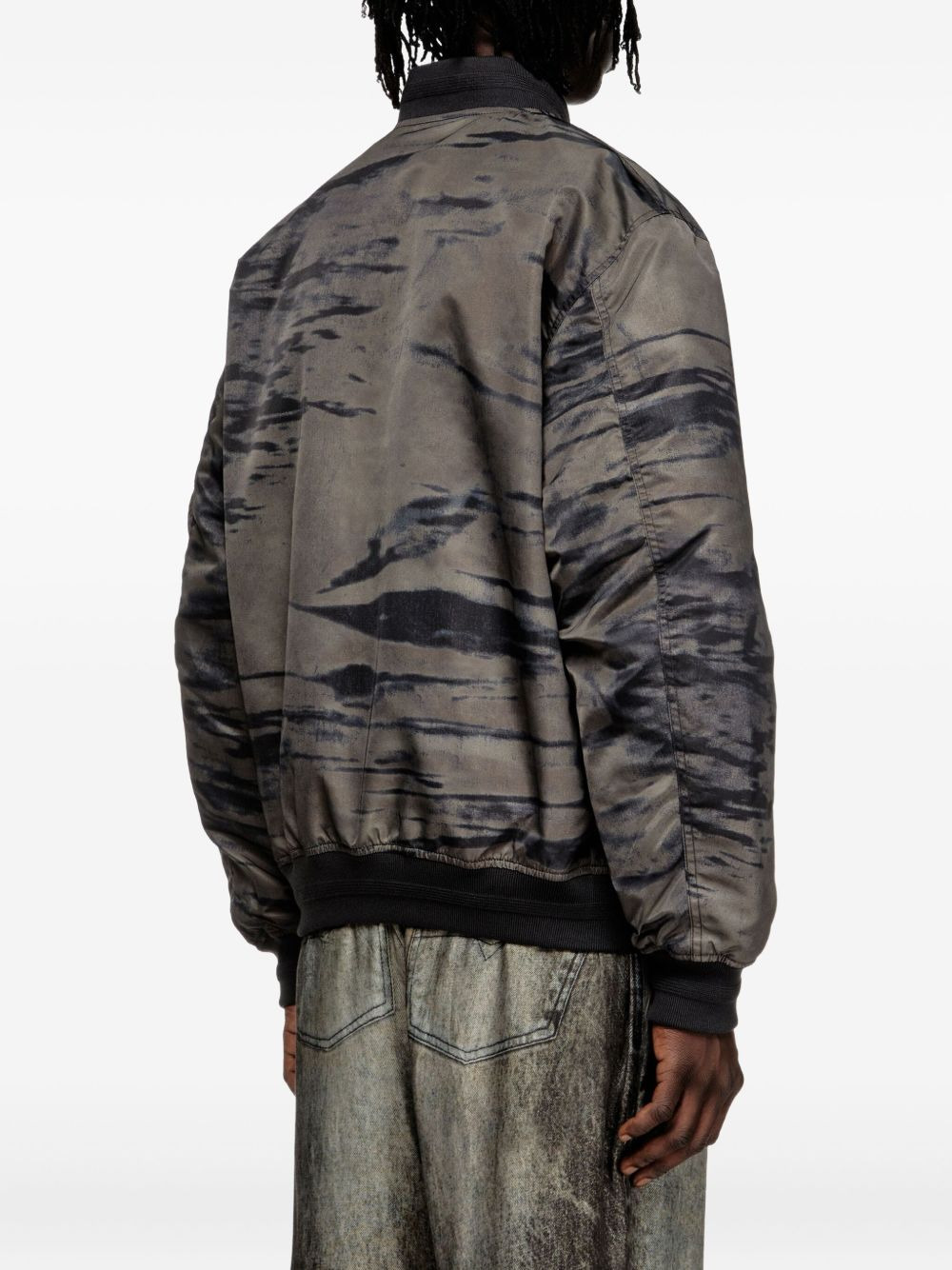 abstract-print bomber jacket - 4