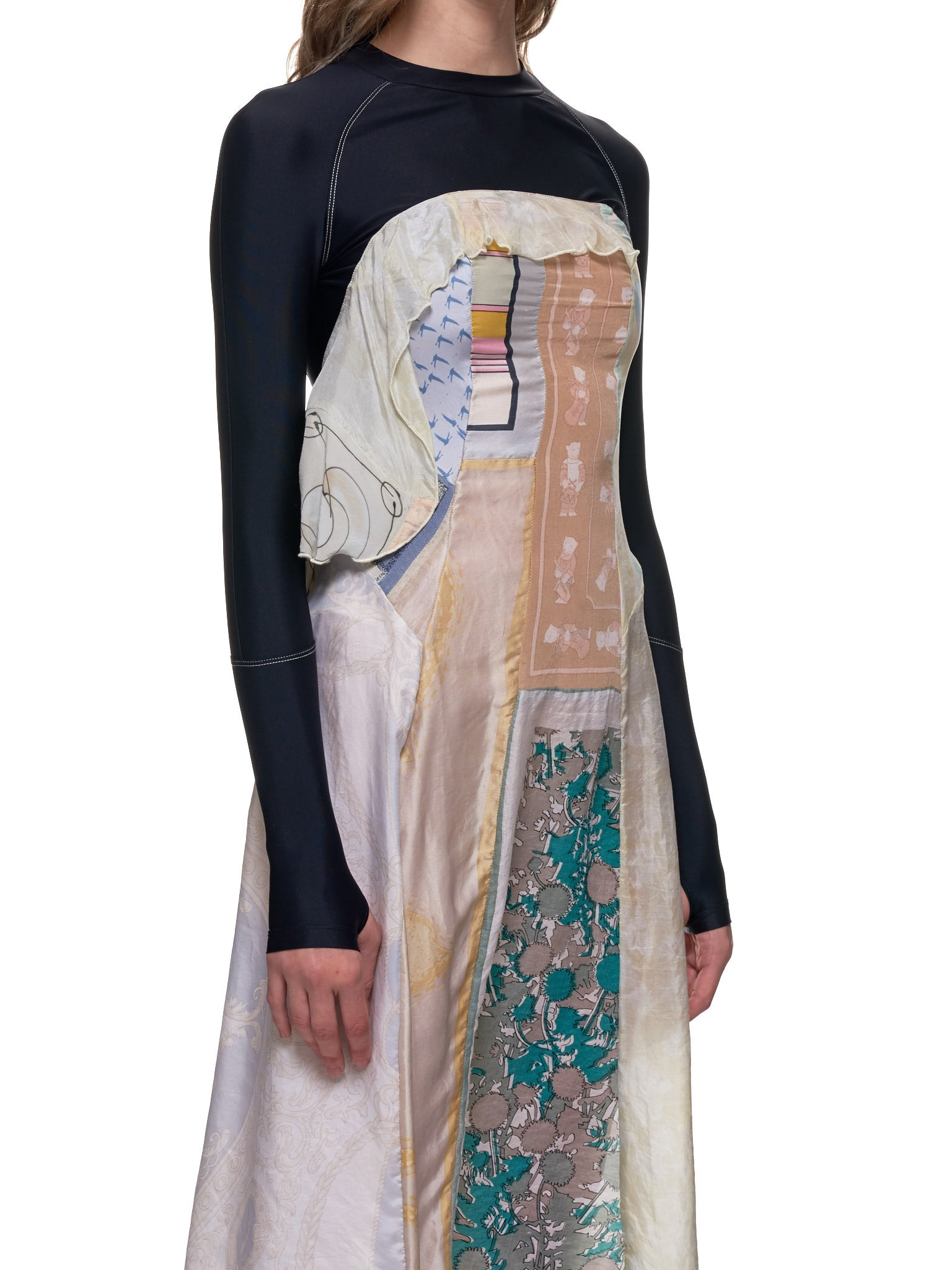 Upcycled Silk Scarves Dress - 4