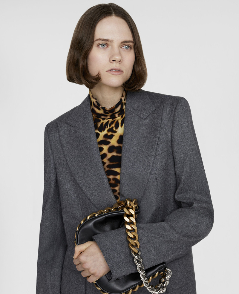 Stella McCartney Frayme Mini Zipped Shoulder Bag outlook