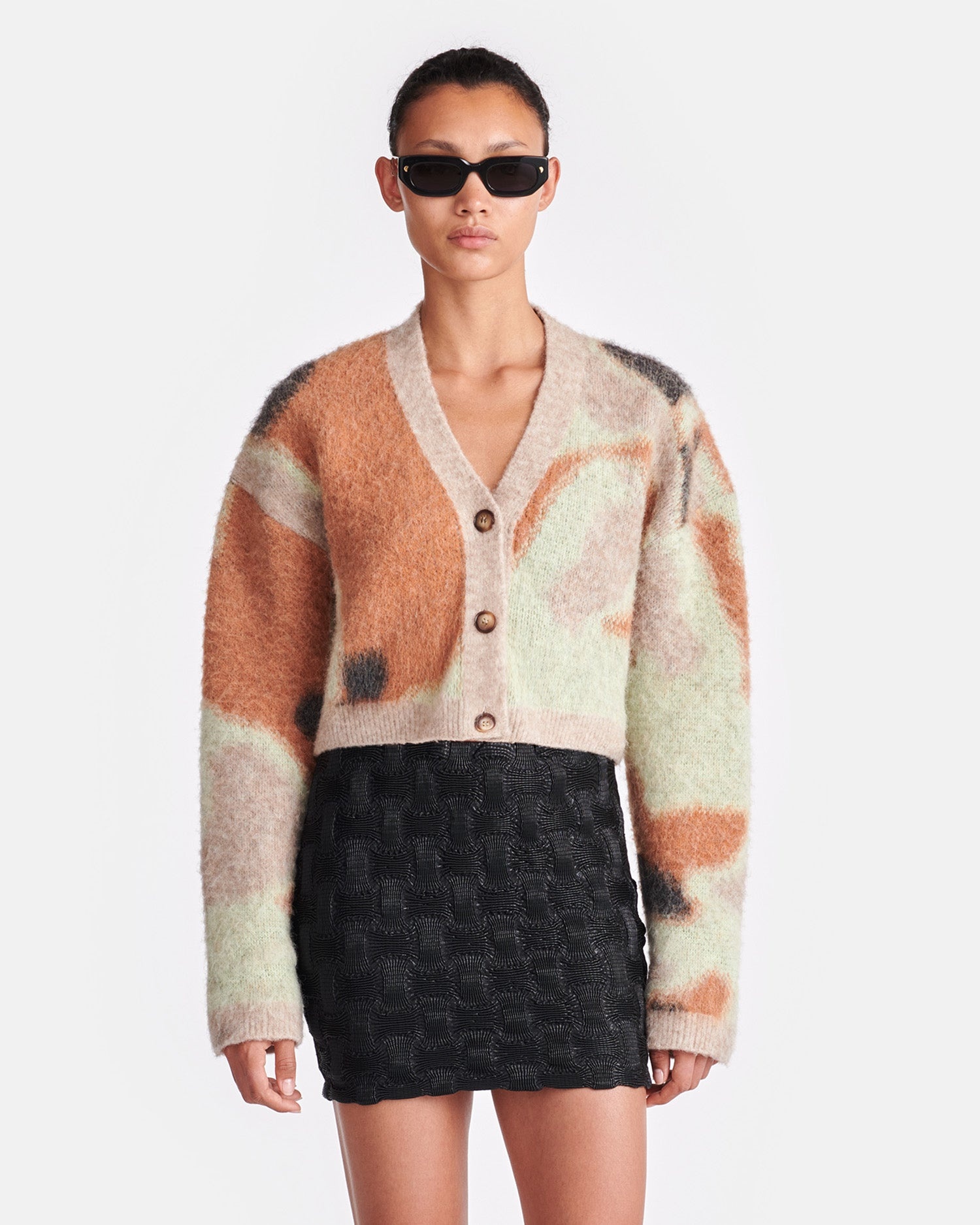 Cropped Brushed-Alpaca Cardigan - 2