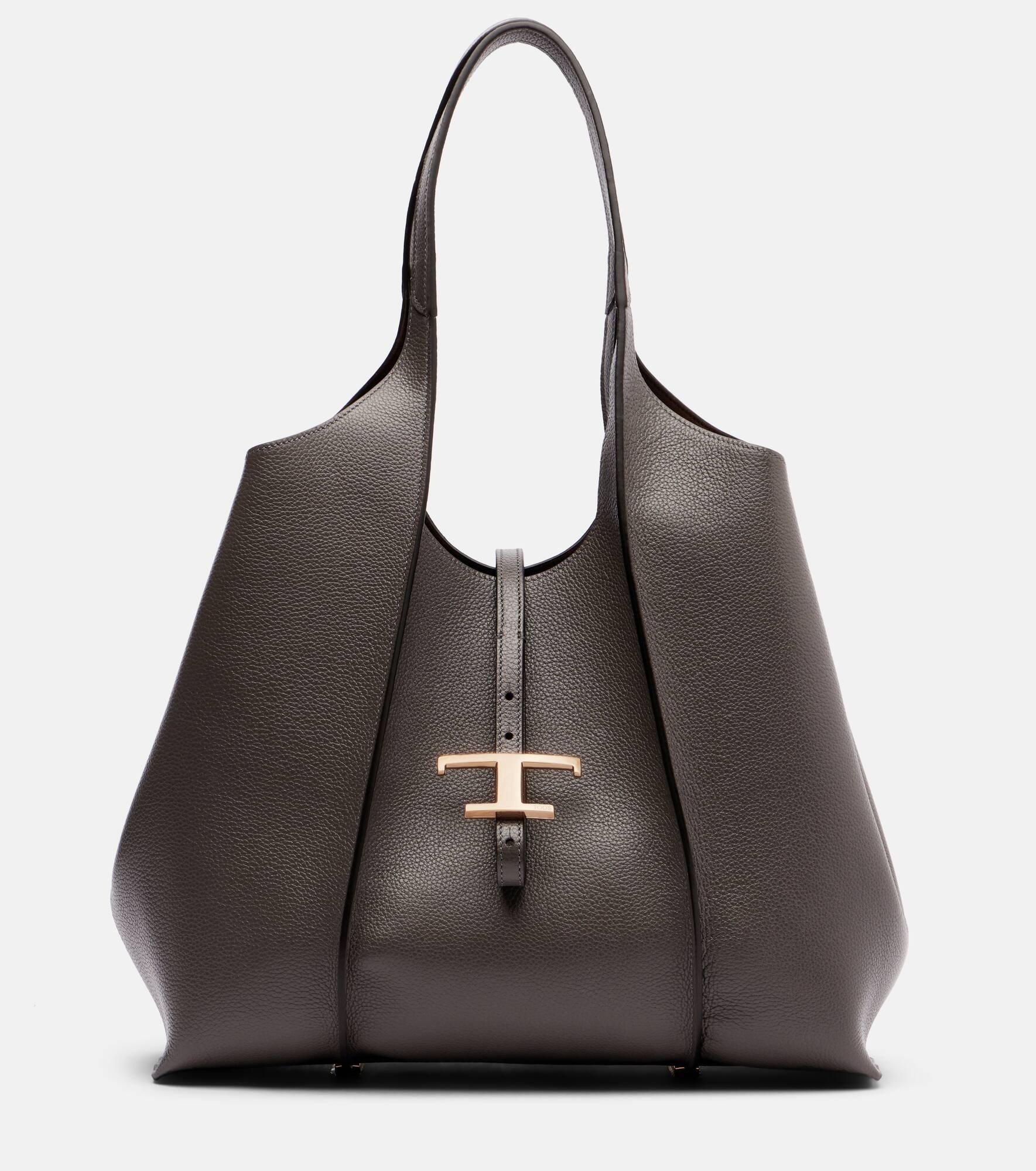 T Timeless Medium leather tote bag - 1