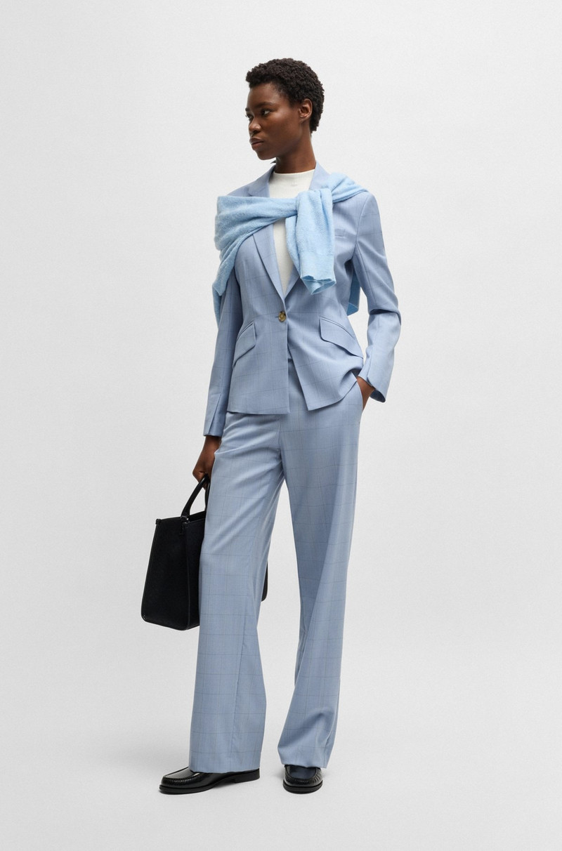 BOSS SLIM-FIT BLAZER IN CHECKED WOOL outlook