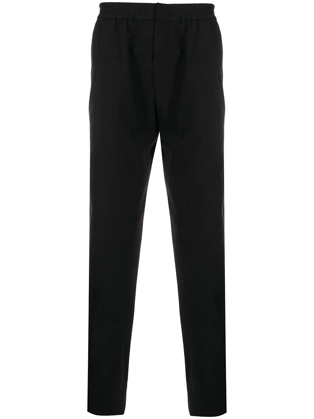 high-rise straight leg trousers - 1