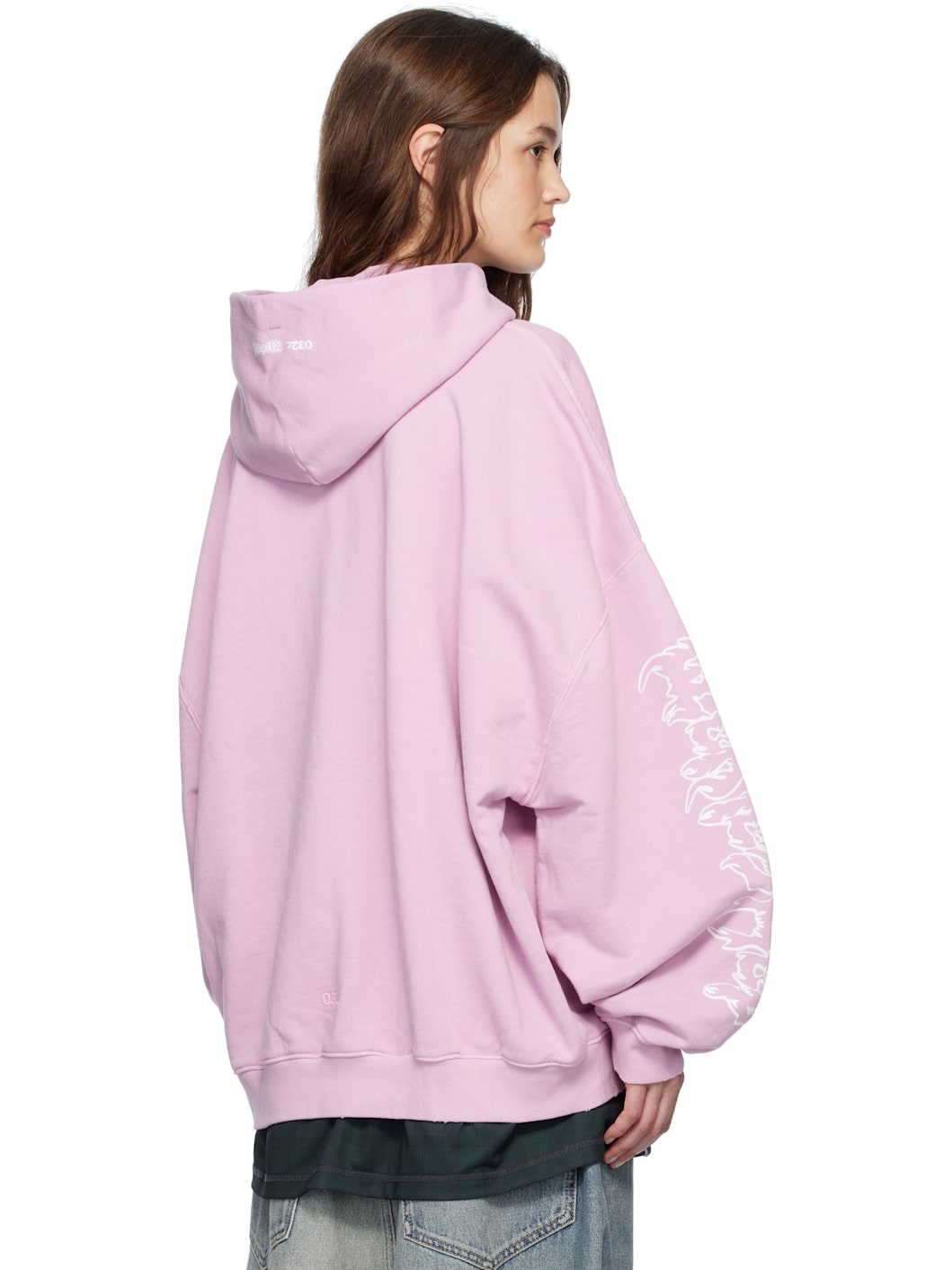 Pink Faithless Oversized Hoodie - 3