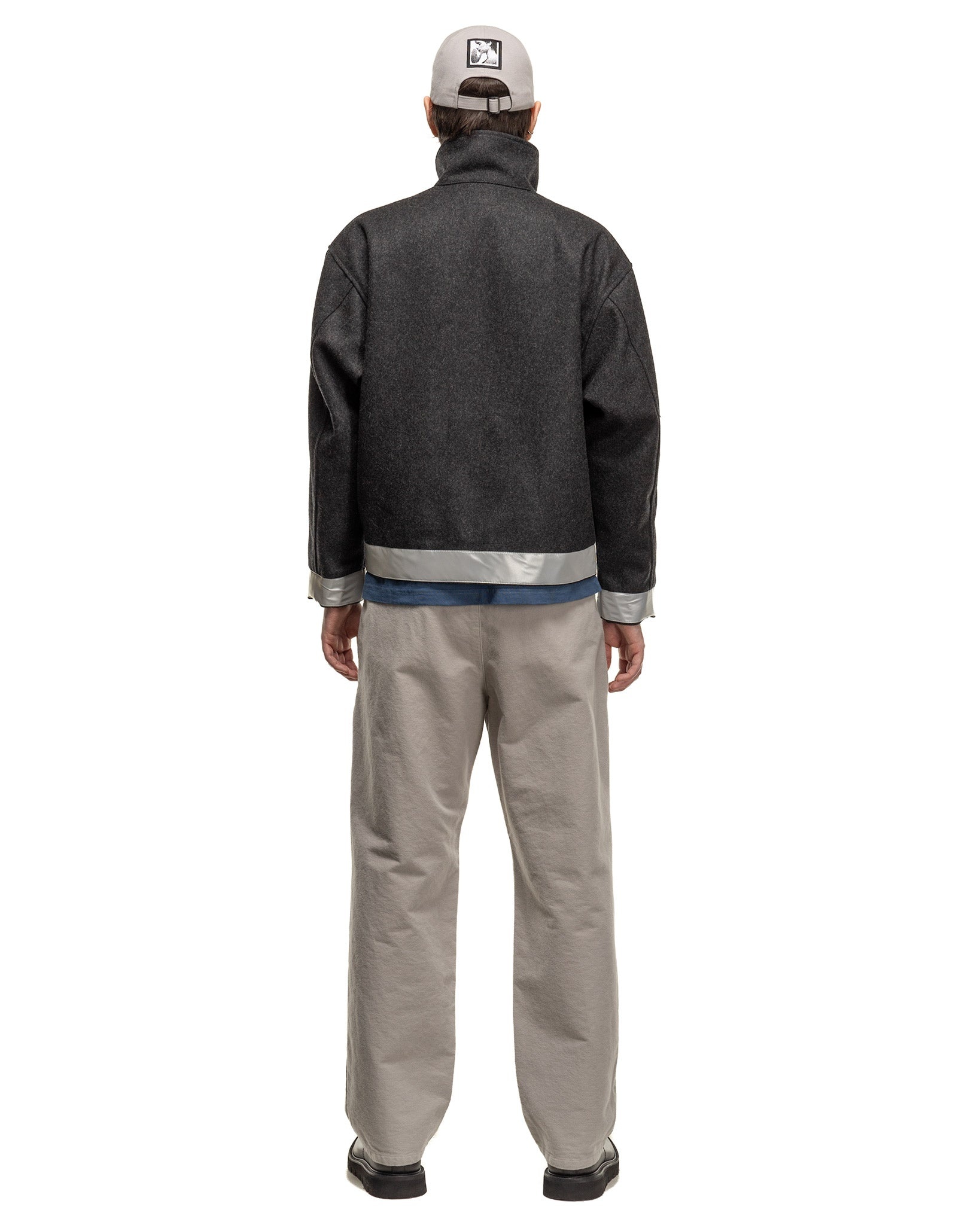 Reflect Wool Zip Jacket Charcoal - 3