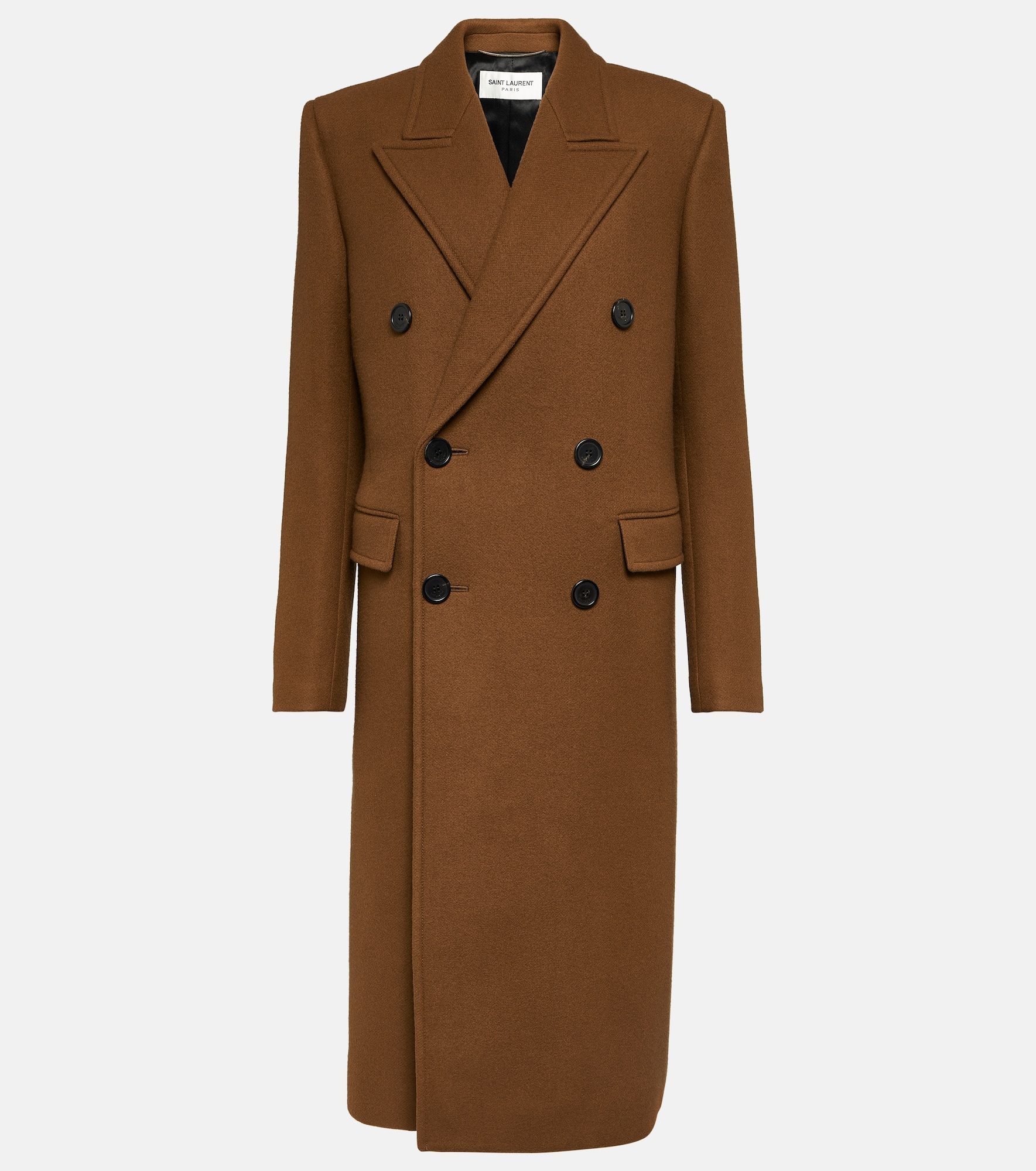 Wool-blend gabardine coat - 1