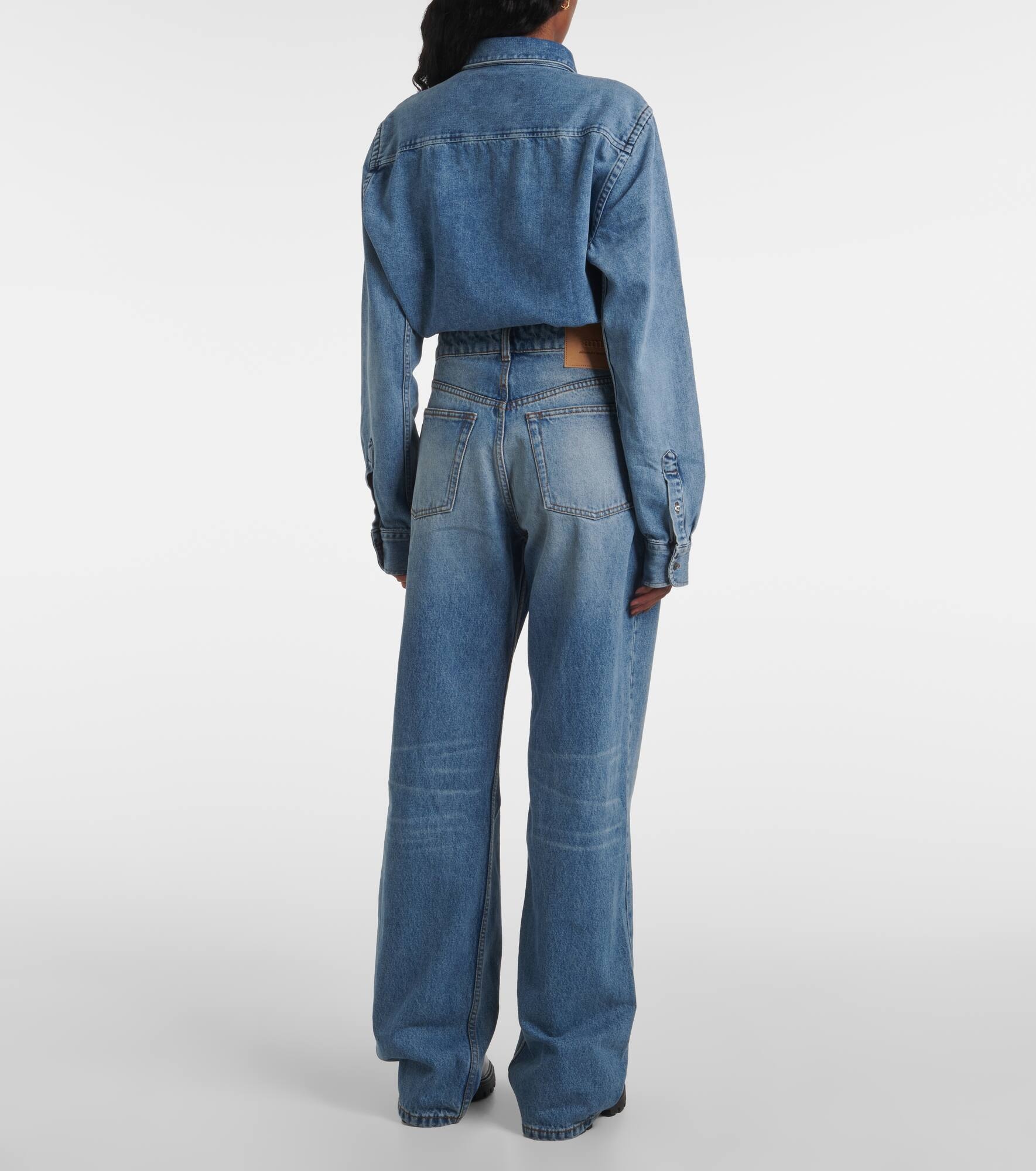 High-rise wide-leg jeans - 3