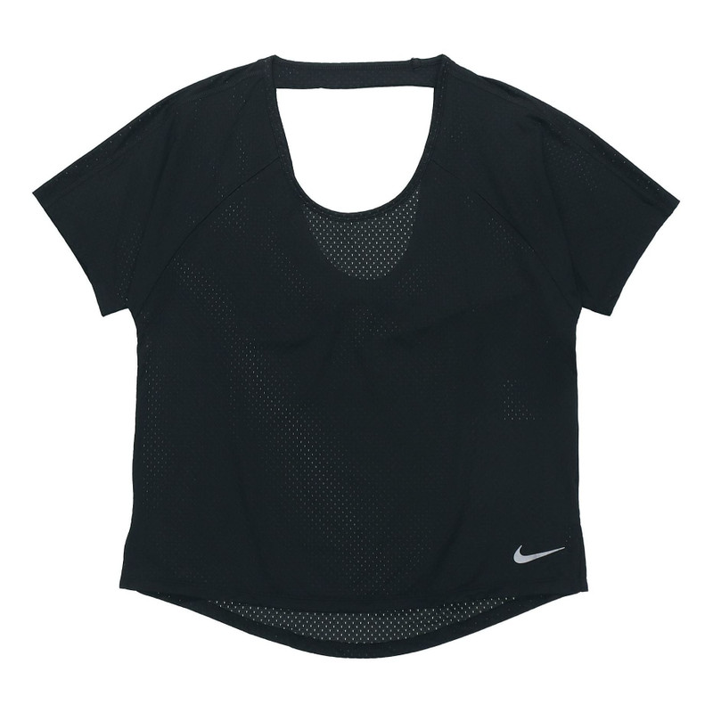 (WMNS) Nike Breathe Miler Running Short Sleeve Sports BRA Professional Black AJ8142-010 - 1