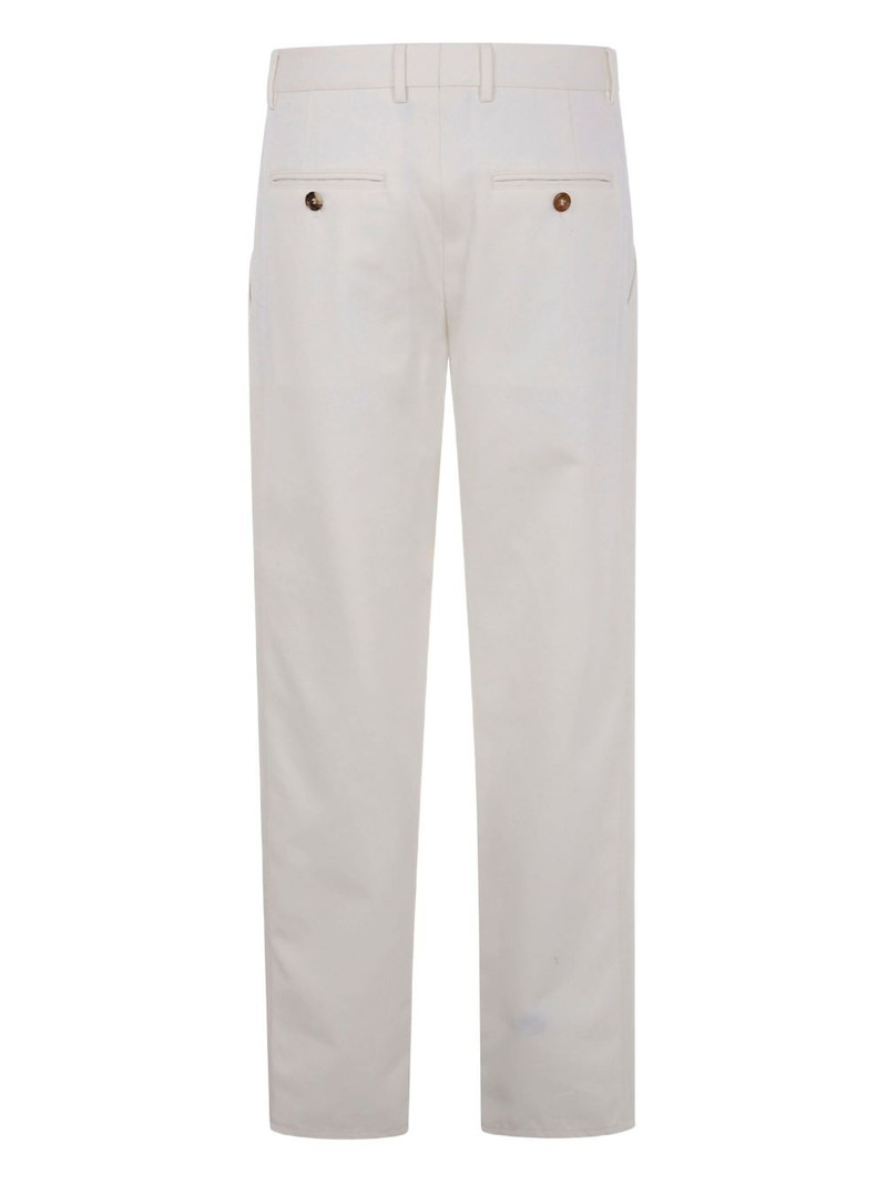 Brunello Cucinelli pleated cotton trousers outlook
