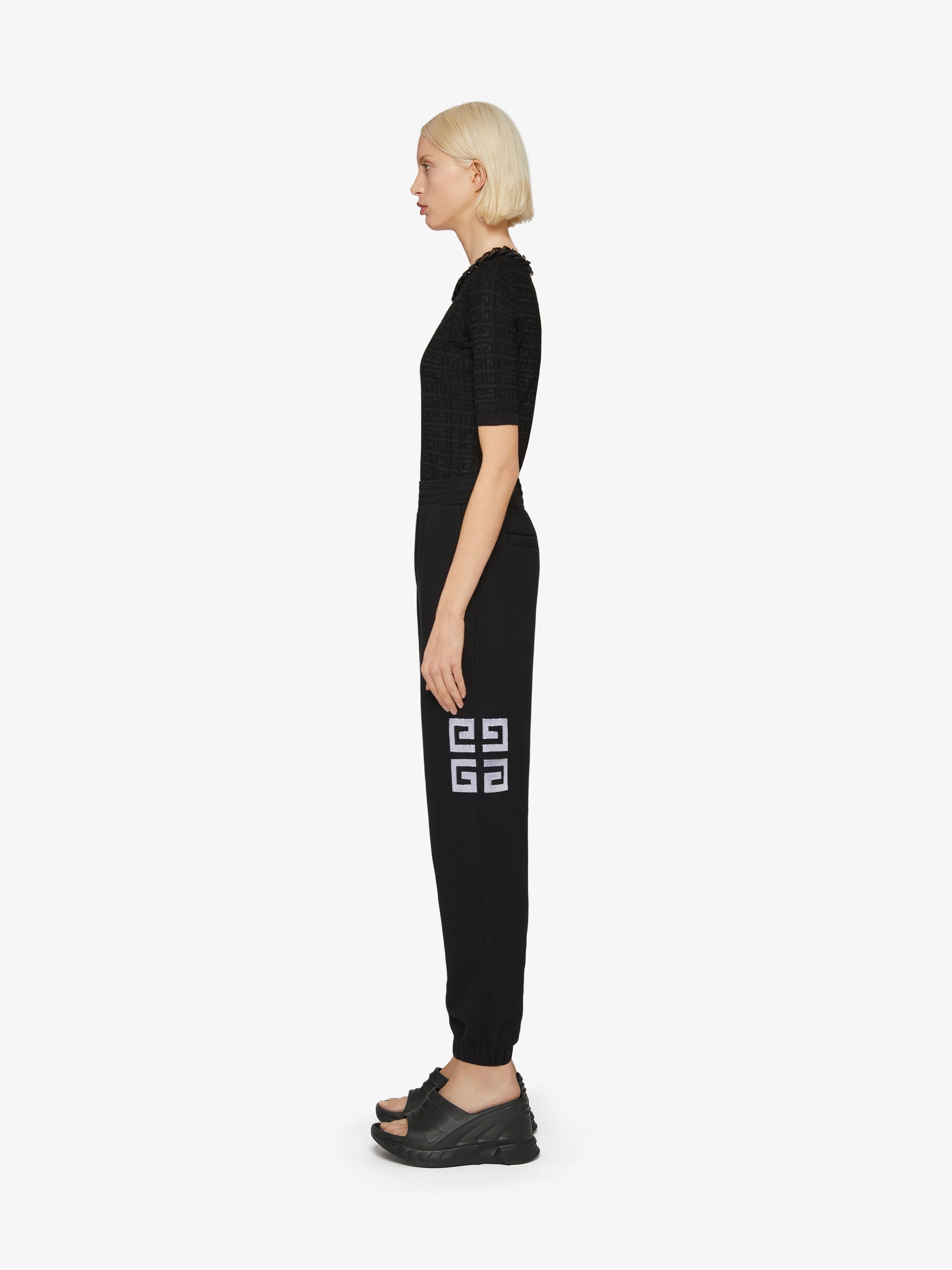 GIVENCHY 4G SLIM FIT JOGGER PANTS IN TUFTED FLEECE - 3