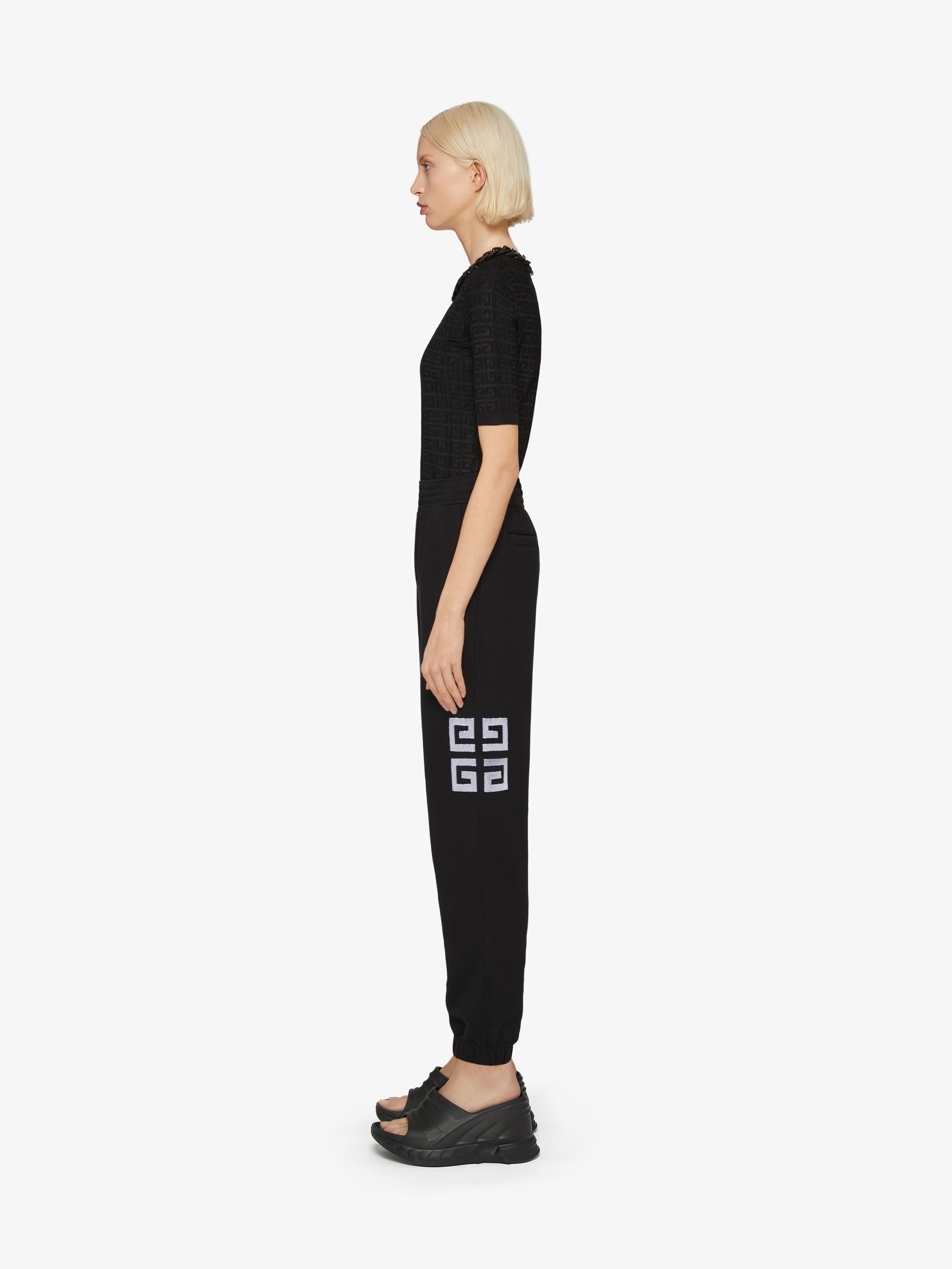 Givenchy 4G Embroidered Slim Joggers Black