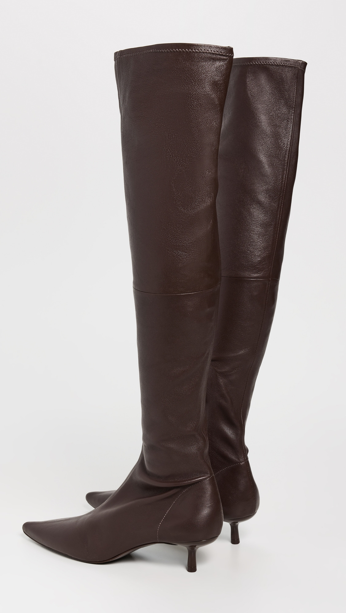 Joni Stretch Leather Over-The-Knee Boots - 3