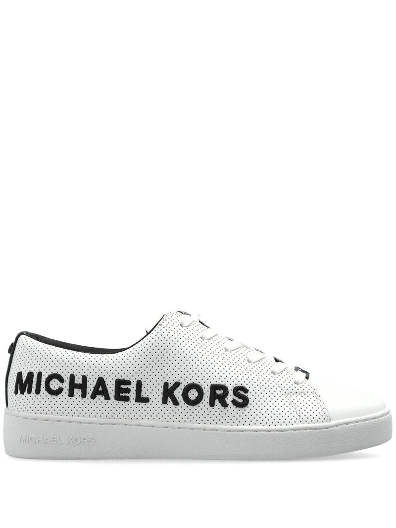 logo-embroidered sneakers 1