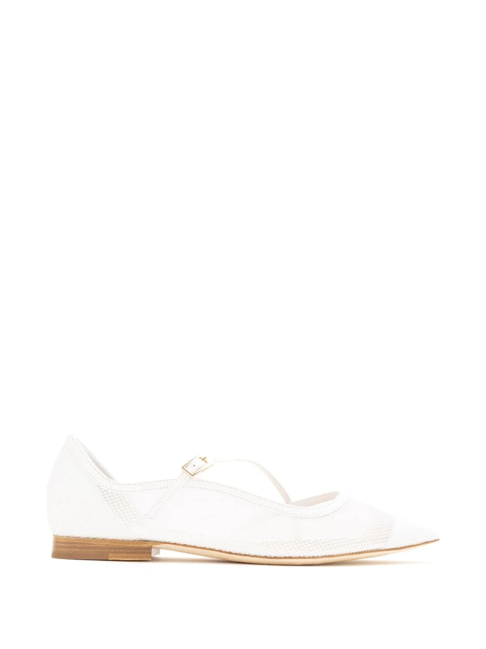 Bettina mesh buckled ballet flats - 1