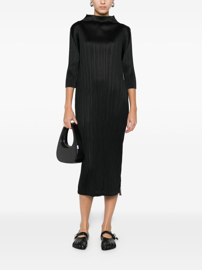 Pleats Please Issey Miyake plissé-effect midi dress outlook