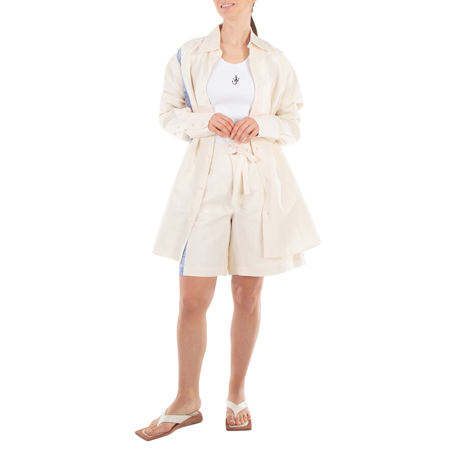 JW Anderson Linen Blend Shorts - 4