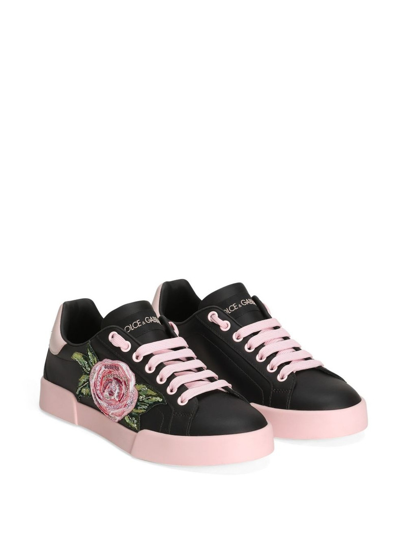 Dolce & Gabbana floral-print sneakers outlook