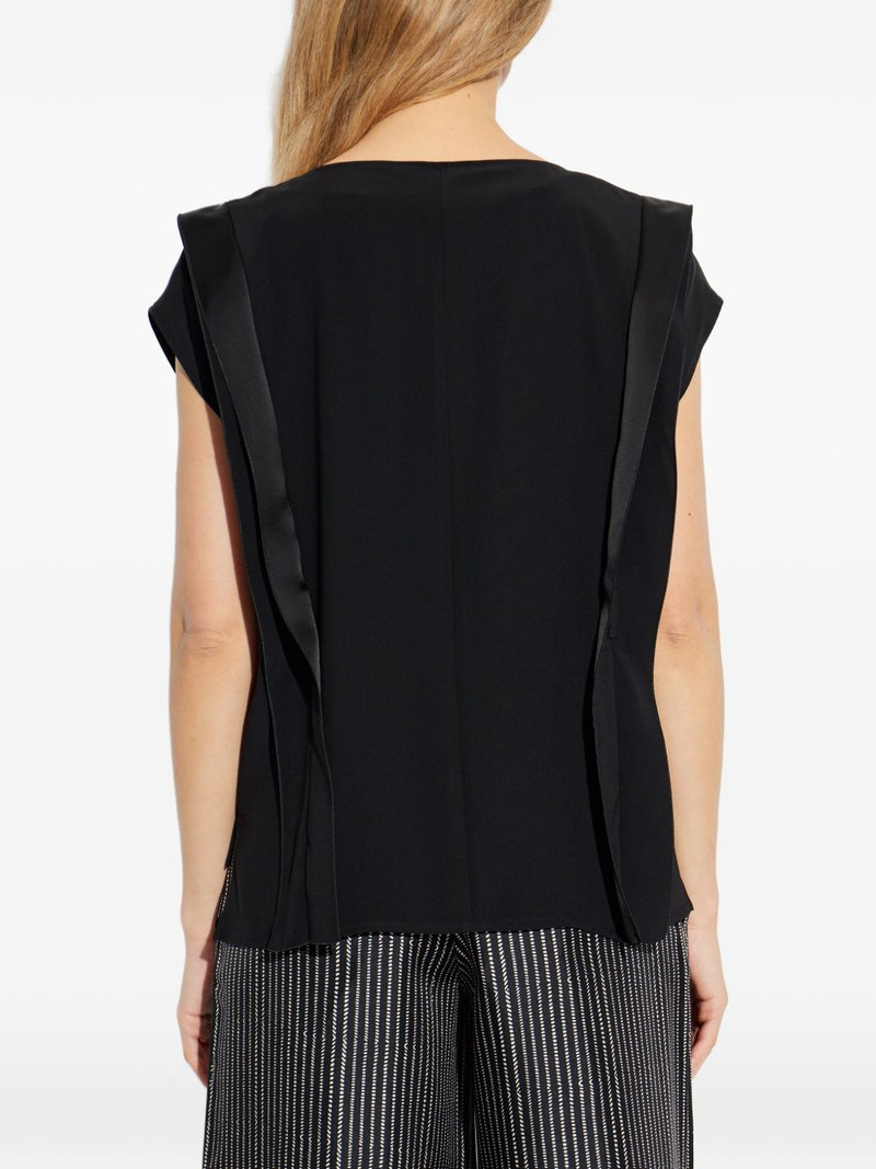 V-neck panel blouse 4