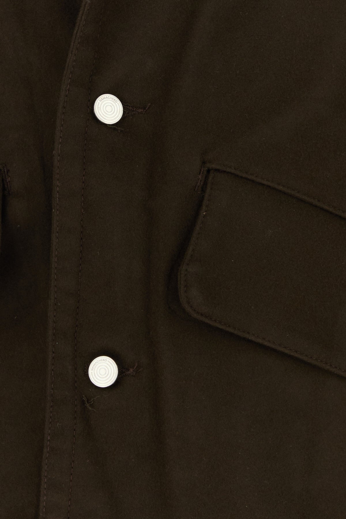 Brown cotton Moleskin blazer - 3