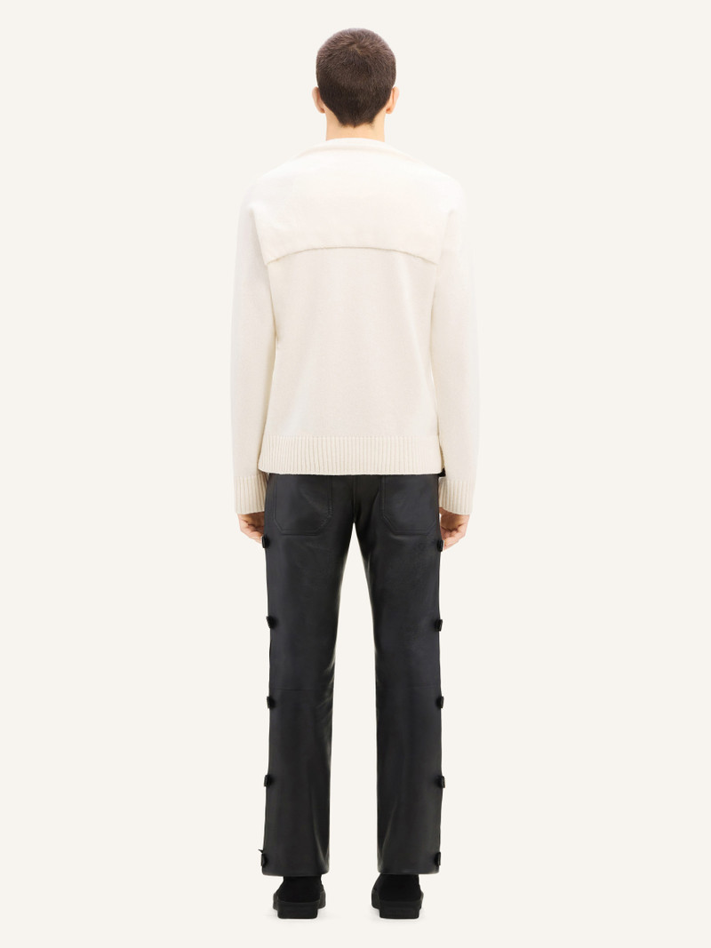WOOL SWEATER WITH DRAP BEHIND THE BACK 5