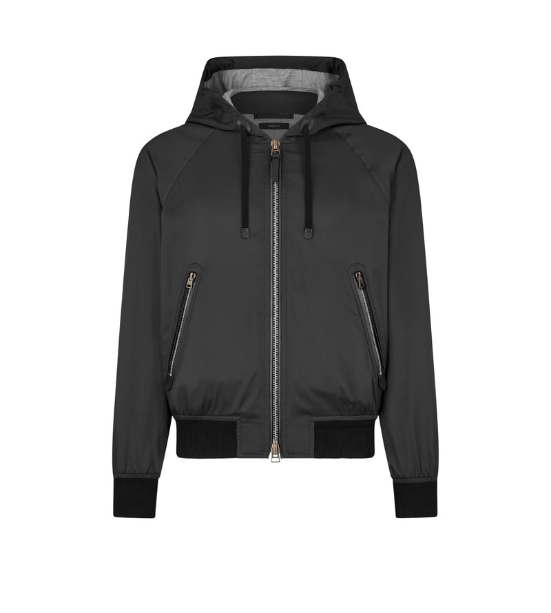 JERSEY LINED ZIP HOODIE 1