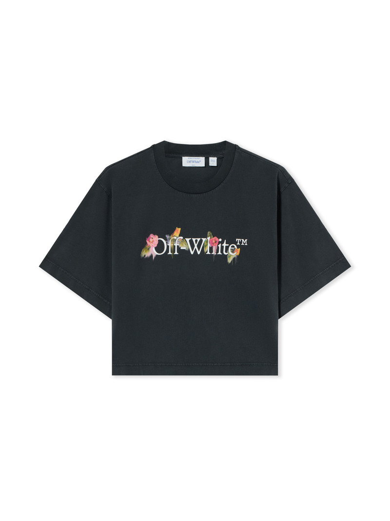 Bookish Flower Crop Tee - 1