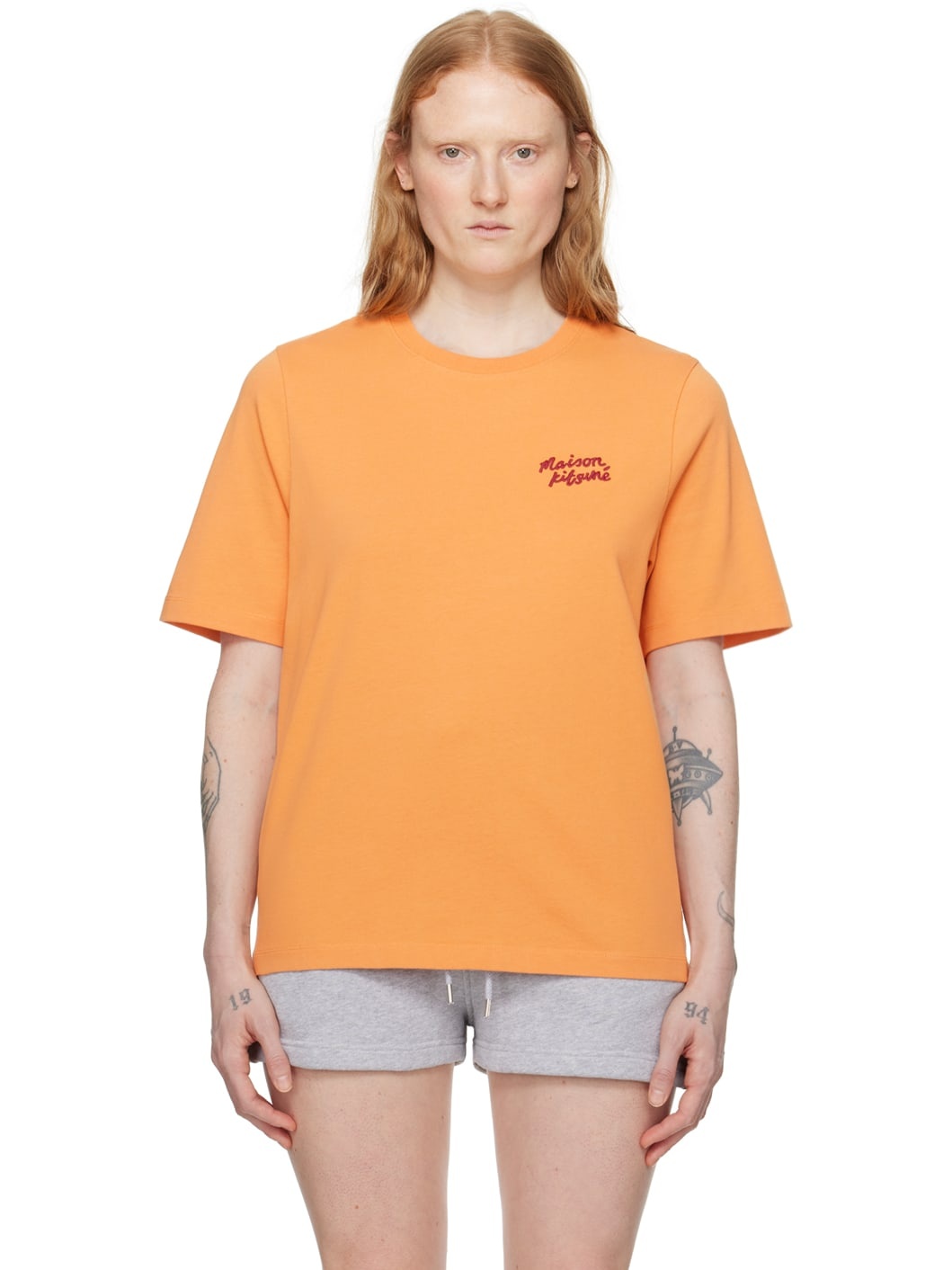 Orange Handwriting T-Shirt - 1