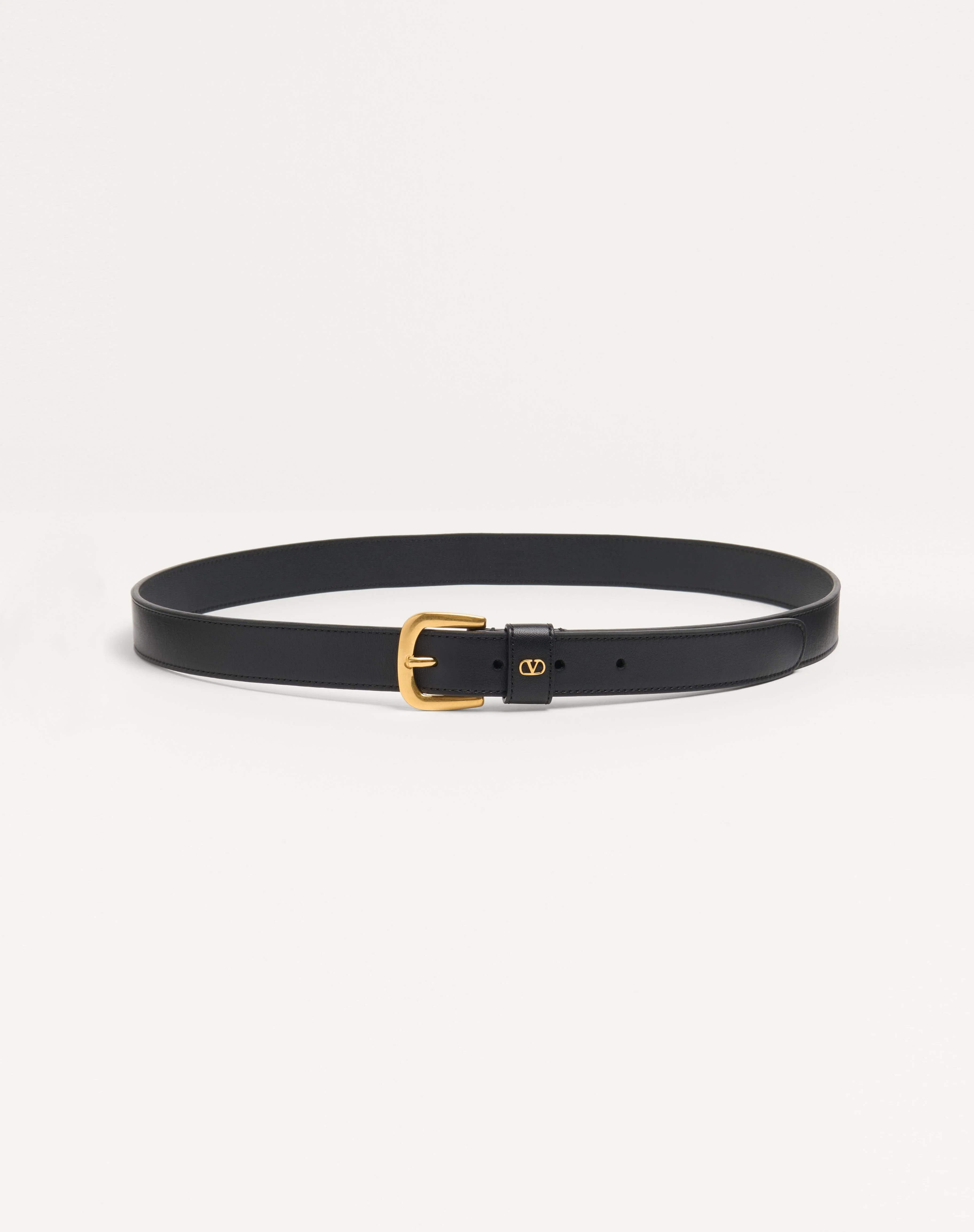 VLOGO SIGNATURE BELT IN SHINY CALFSKIN 25 MM - 1