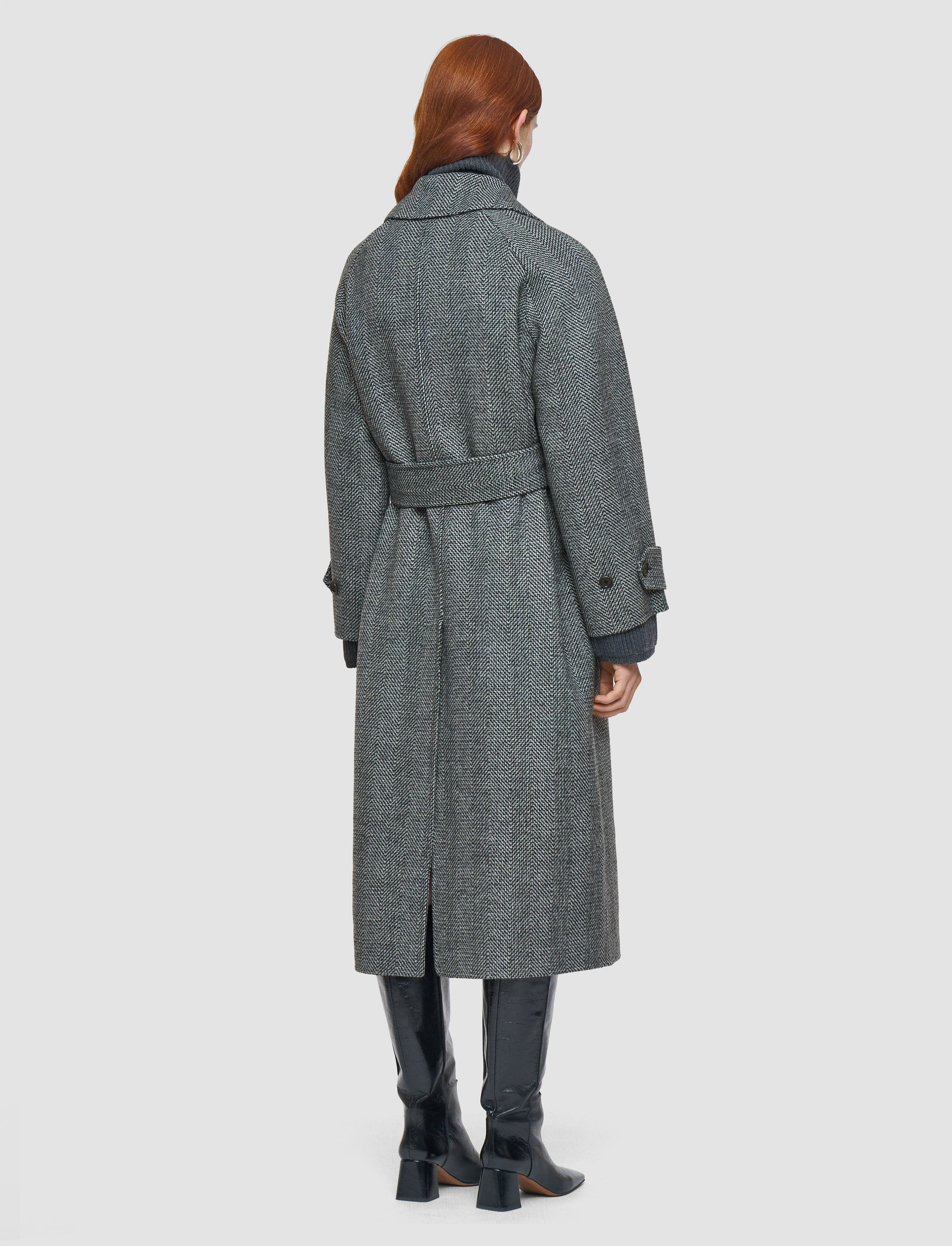 Navarre Linear Double Face Wool Coat - 4