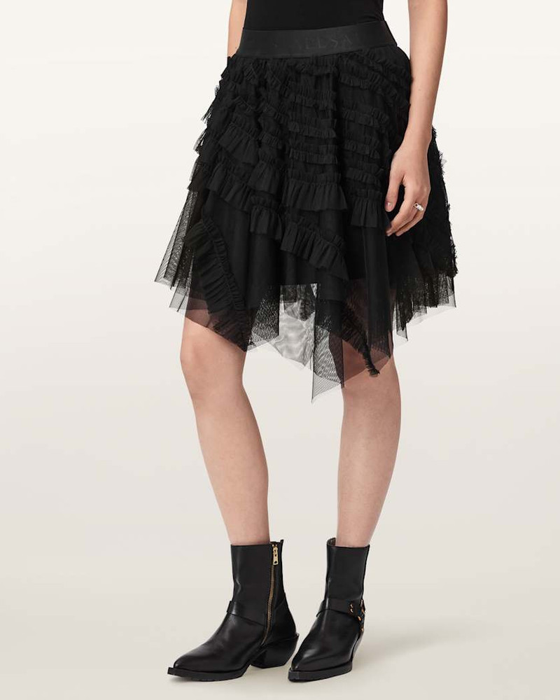 JAYDE RUFFLED TULLE MINI SKIRT 3