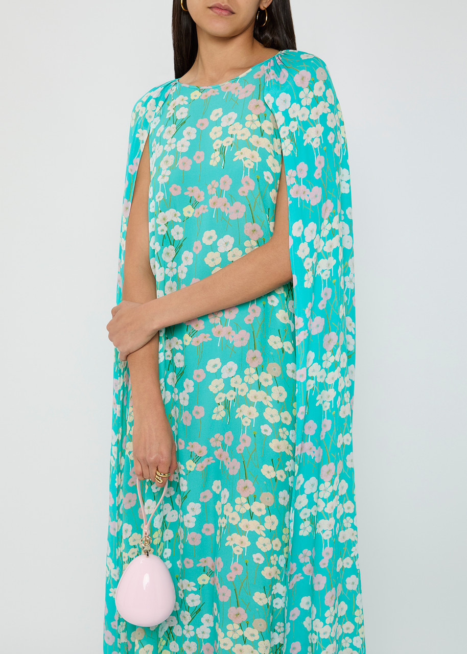 Bernadette Minnie Draped Chiffon Print Gown - 5