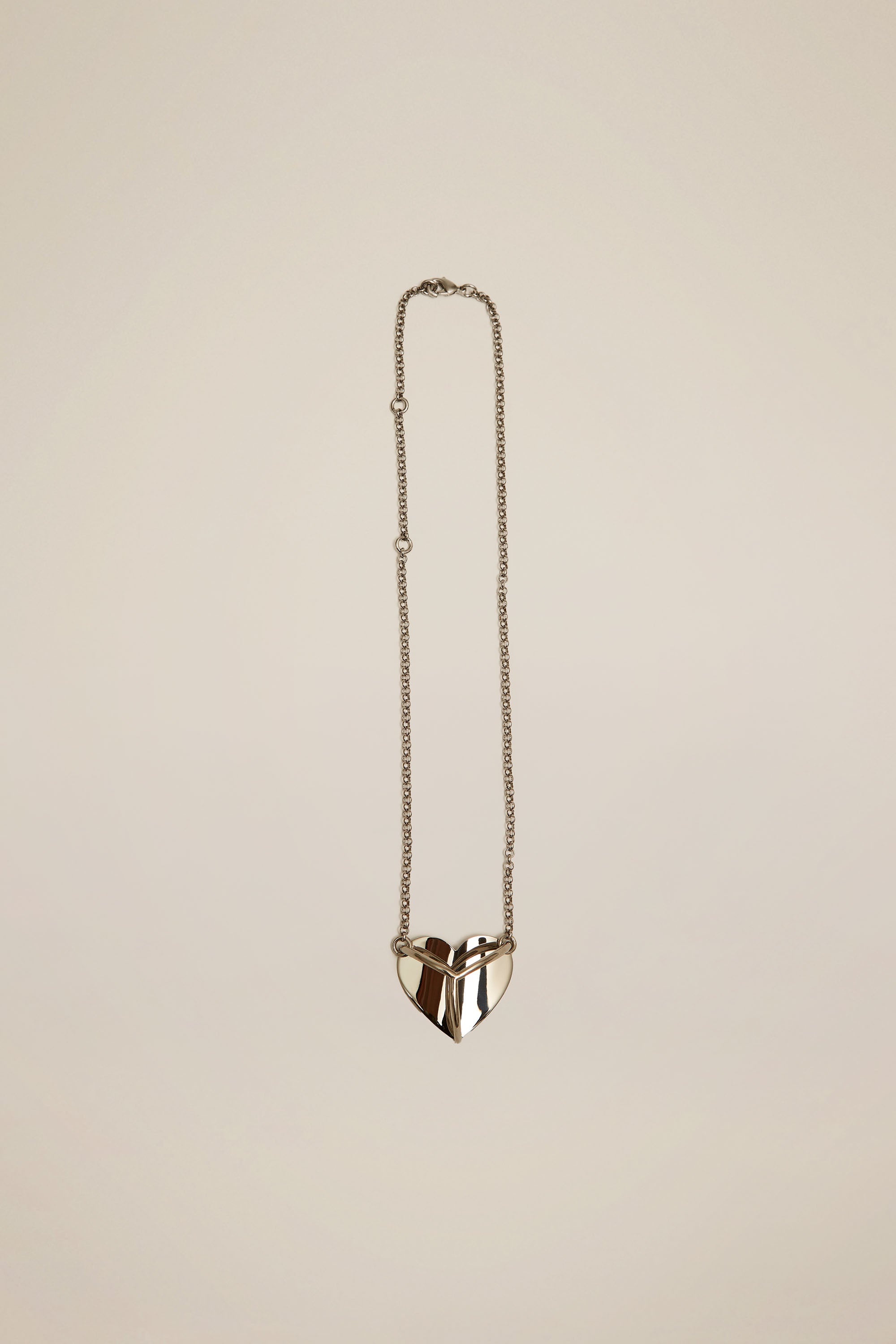 Shield Y Heart Necklace - 4